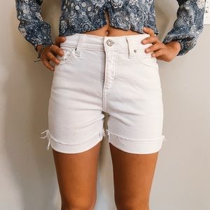Levi’s white shorts